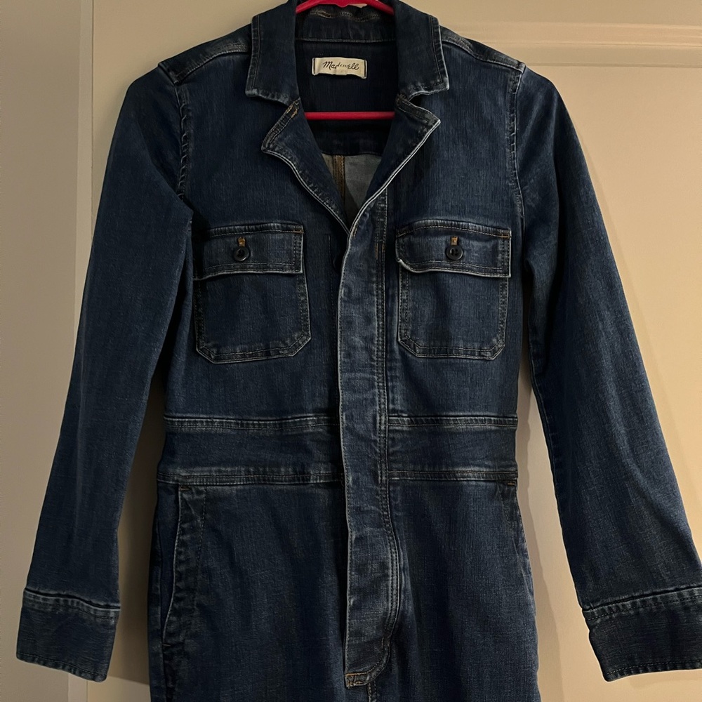 Madewell denim jumpsuit
